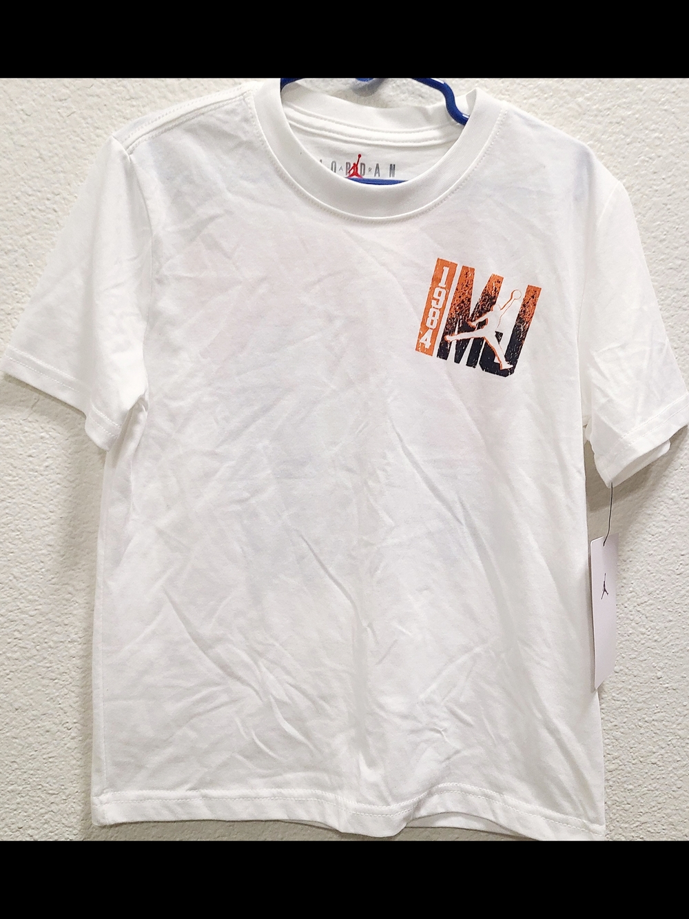 White Jordan Short-Sleeve Graphic T-Shirt Size 6